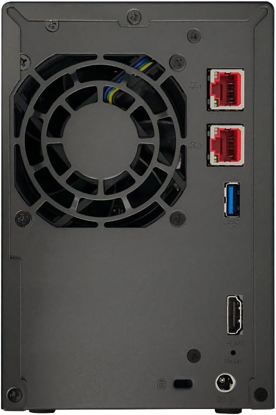 Asustor / DiscTech 36TB NAS Bundle: Lockerstor 2 Gen2 AS6702T NAS Server with 2x16TB SATA HDD and 4x1TB NVMe M.2 SSDs, 8GB RAM, Dual 2.5GbE LAN Ports