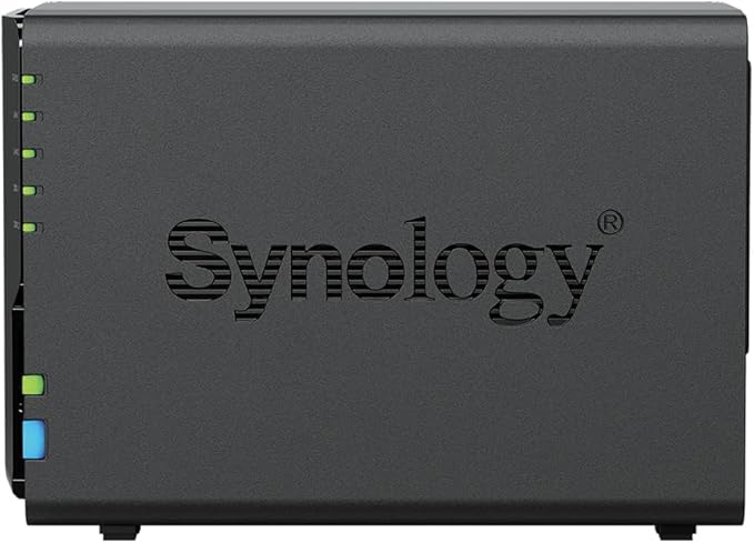 Synology DS225+ 4TB (Synology HAT33) 2-Bay Plus Series - Intel Celeron J4125 Quad-core, 2GB Non-ECC DDR4 SODIMM upgradable to 6GB Using D4NS01-4G. 1 x 2.5GbE and 1 x 1GbE RJ-45 LAN Port