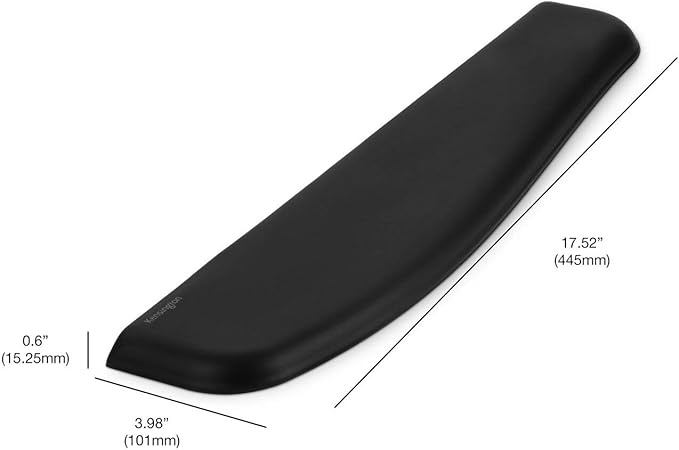Kensington ErgoSoft Wrist Rest for Standard Keyboards, Black (K52799WW)
