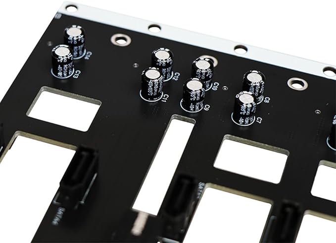 JMT NAS Chassis Adapter SATA 2.5/3.5 inch Hard Drive Backplane 6G High Speed Storage Server Backplane with SATA7P Interface (NAS-S 5Bay)