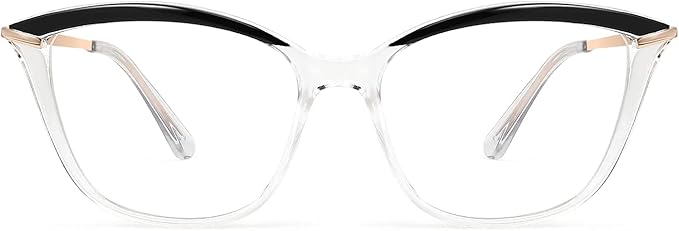 FEISEDY Blue Light Blocking Glasses Computer Glasses Women Men Cateye TR90 Frame B2772