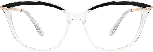 FEISEDY Blue Light Blocking Glasses Computer Glasses Women Men Cateye TR90 Frame B2772