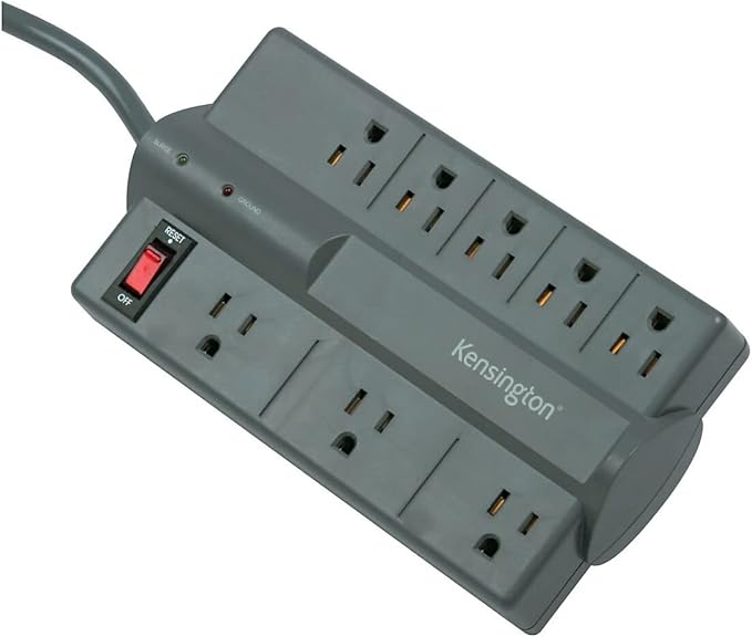 Kensington Guardian 8-Outlet, 6-Feet Cord, & 1080 Joules Premium Surge Protector (K38218NA)