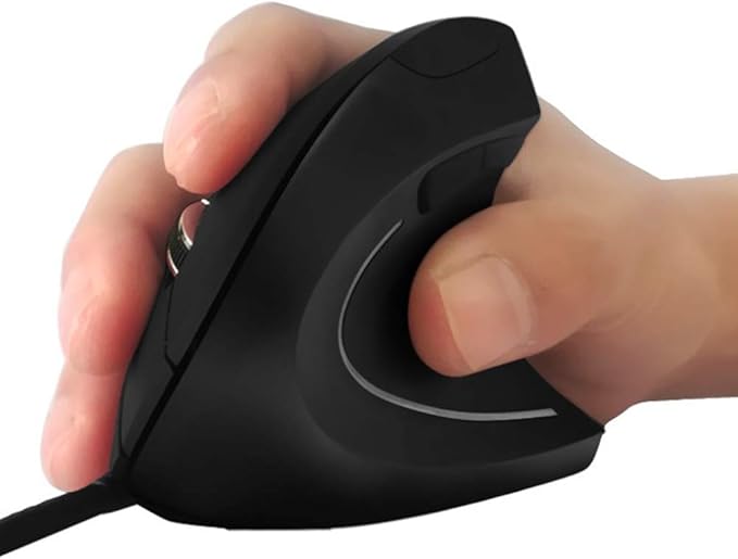 Ai5G Wired Vertical Mouse Adjustable DPI Laptop Desktop Computer Mouse Optical Mice (for Right Hand)