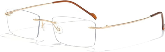 Cyxus 11g Titanium Blue Light Blocking Glasses Men Woman Ultralight Computer Gaming Office Study Eyeglasses 8602
