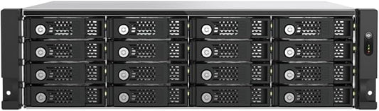 QNAP TL-R1600PES-RP-US 16 Bay 3U Short Depth rackmount PCIe Interface SATA JBOD for petabyte-Scale Expansion (Diskless)