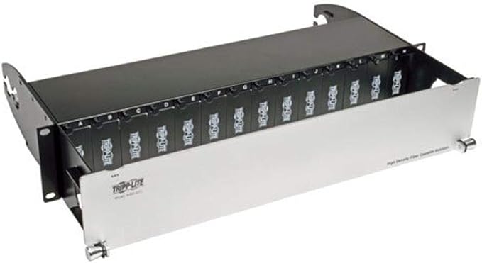 Tripp Lite High Density Fiber Enclosure Panel, 2U, 14-Cassette Capacity (N482-02U)