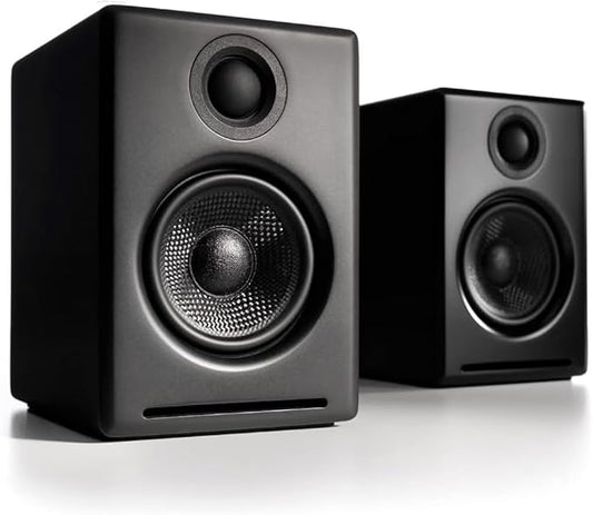 Audioengine A2+ Desktop 24 Bit Wireless Bluetooth Desktop Speakers - 60W Computer Speakers for Music and Gaming
