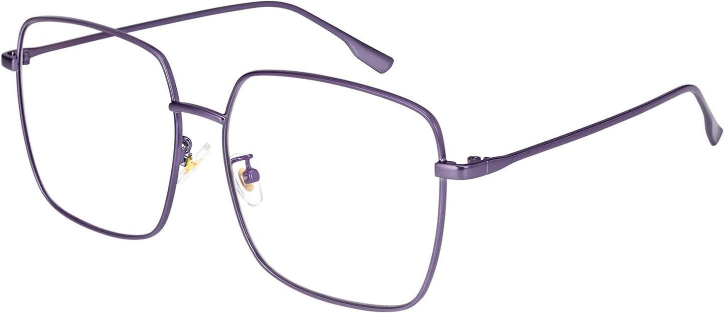 Dollger Blue Light Blocking Glasses women Anti Glare UV Filter Computer Gaming Glasses Retro matal square Eyeglasses Frame