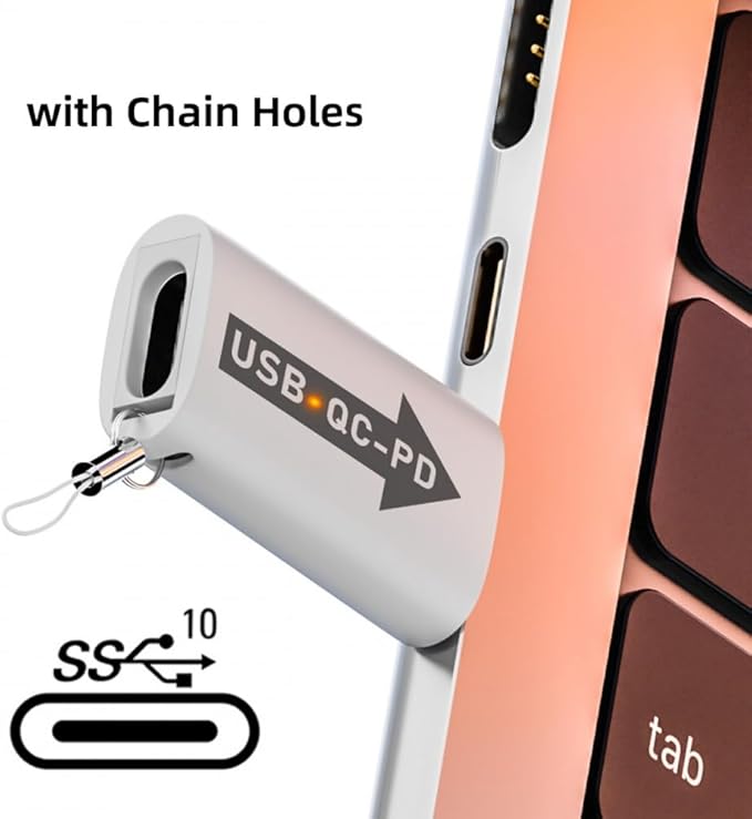 CY Adapter 2pcs/lot USB 2.0 A Male QC to PD USB-C Type C Female 5Gbps Data Power Adapter for Laptop Tablet Phone