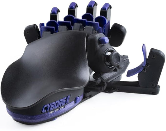 AZERON Gaming Keypad, Programmable One Handed Gaming Keyboard, with Hall Effect Analog and 30 Programmable Keys, 3D Printed Customized Keypad, for Righties (Galaxy Purple, Cyborg ll Compact)
