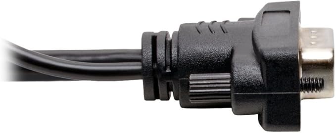 Tripp Lite HDMI to VGA + Audio Adapter Converter Cable Active Low Profile HD15 + 3.5mm M/M 1080p @ 60Hz 3ft 3' (P566-003-VGA-A)