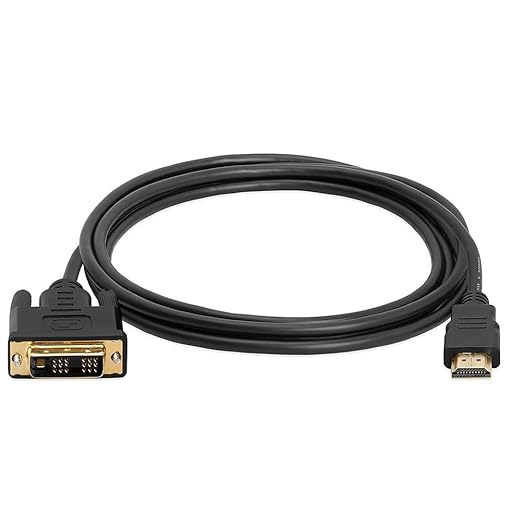 Cmple - HDMI to DVI Adapter Cable - 10 Feet Bi Directional High Speed Male Plug Monitor Cord Connector Converter for PC Laptop HDTV Projector
