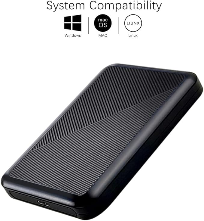 Ultra Slim Portable External Hard Drive USB 3.0 HDD Storage for PC, Mac, Laptop, PS4, Xbox one (250GB)