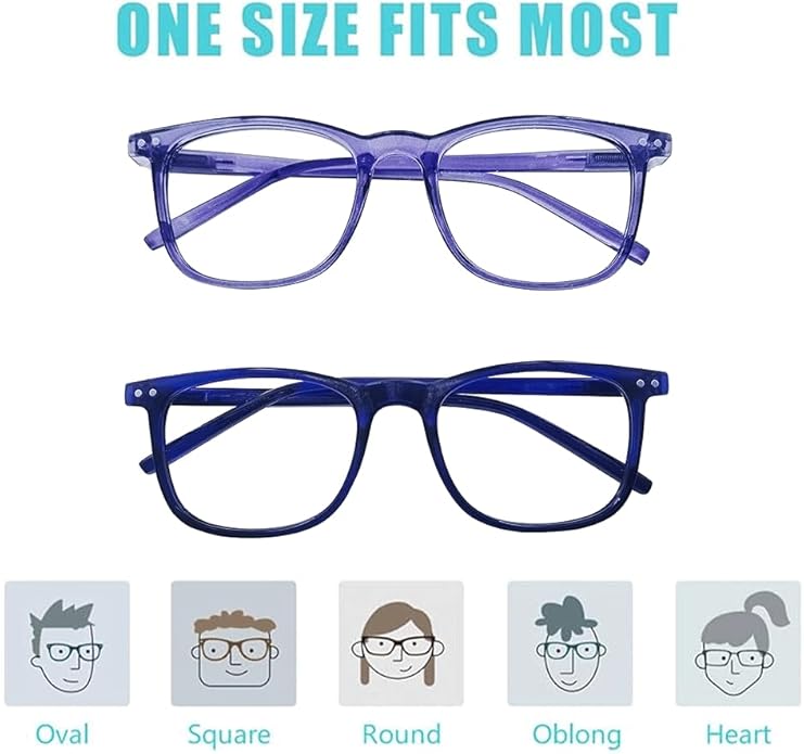 AOSM Blue Light Glasses for Men & Women,Gaming glasses Anti-Glare UV400 Protection,Blue Light Blocking to Relieve Eye Strain