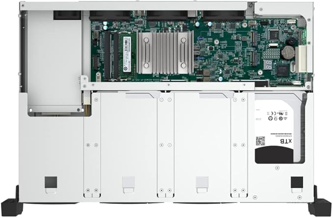 QNAP TS-855eU-8G-US 8 Bay High-Speed 2U Short-Depth rackmount NAS with Dual-2.5GbE, Intel Atom CPU, 8GB DDR4 Memory and 8-core Computing Power for Optimized virtualization (Diskless)