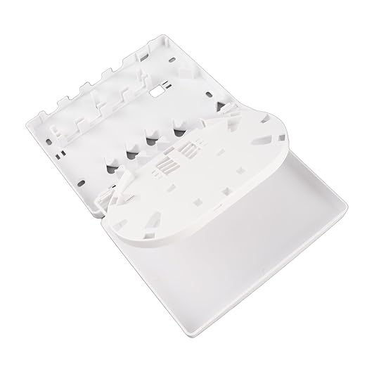 BORDSTRACT Fiber Distribution Box, 4 FTTH Optical Desktop Mini Universal for SC FC for Indoor Fiber Network Management
