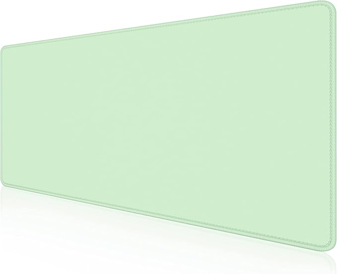 Dapesuom Large Gaming Mouse Pad, Extended Mouse Mat with Stitched Edges, Full Size Keyboard Pad with Non-Slip Base, Big XXL Computer Desk Mats for Gamer, Laptop, Office, 31.5 x 15.7in, Lake Green