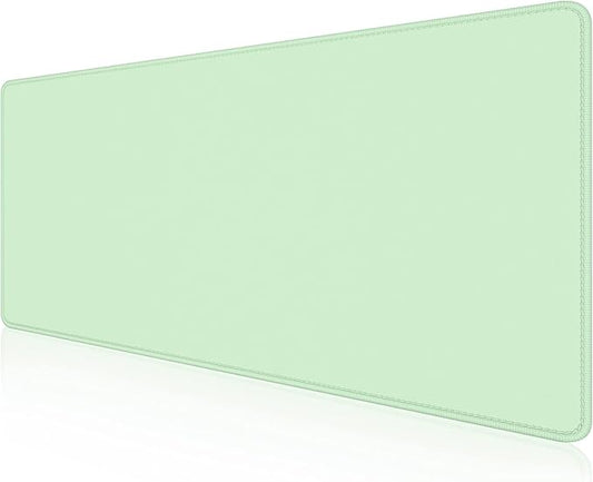 Dapesuom Large Mouse Pad, Extended Gaming Mouse Mat with Stitched Edges, Full Size Desk Mats with Non-Slip Base, Computer Big Desktop Keyboard Pad for Gamer, Laptop, Office, 23.6 x 11.8 In, Lake Green