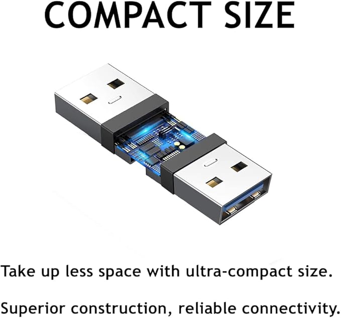 PENGLIN 2Pack USB 3.0 Panel Mount Coupler, USB Pass Through Connector, Female to Female Bulkhead Extension Adapter with Water/Dustcap