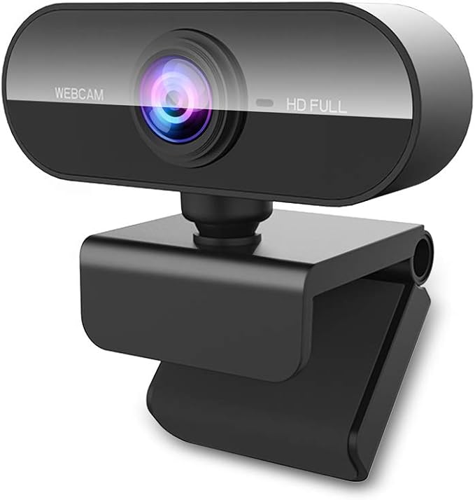 Webcam with Microphone&1080P HD Web Cam,Stand for PC/MAC/Laptop/Desktop, Wide Angle Web Cameras for YouTube,Skype,Zoom,Xbox One,Video Calling,Studying and PS4