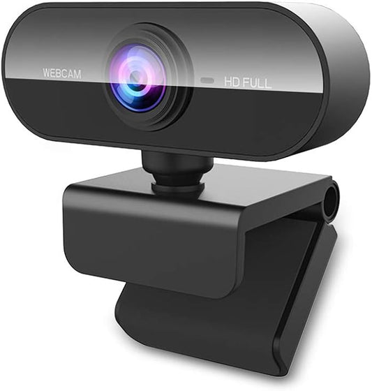 Webcam with Microphone&1080P HD Web Cam,Stand for PC/MAC/Laptop/Desktop, Wide Angle Web Cameras for YouTube,Skype,Zoom,Xbox One,Video Calling,Studying and PS4