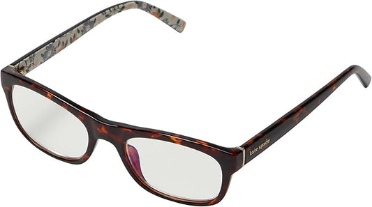 kate spade new york womens Evie Blue Light Readers Rectangular Reading Glasses