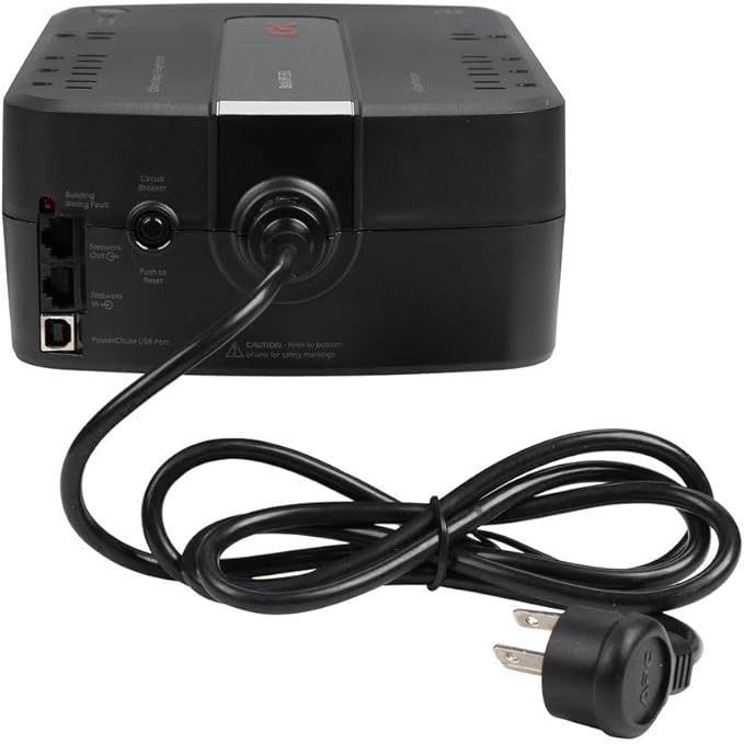 APC Back-UPS 550VA / 330W Battery Backup & Surge Protector, 8 Outlets, RJ45 Ethernet Protection, BE550G Uninterruptible Power Supply for Computers, Wireless Routers, and Home Office Electronics