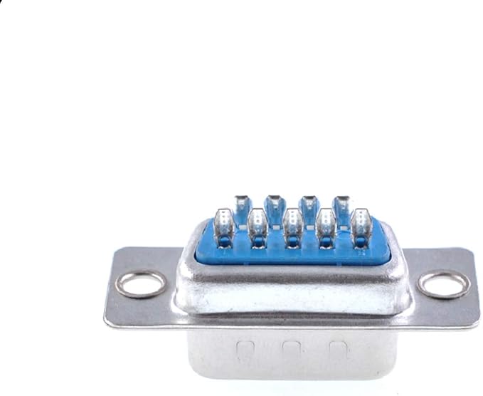 Oiyagai 10-Pack DB9 Female Connector with Hood, 9 Pin D-Sub Solder Type Adapter, RS232 Serial Port DB9 Female Plug with Plastic Shell for DIY Cable Assembly