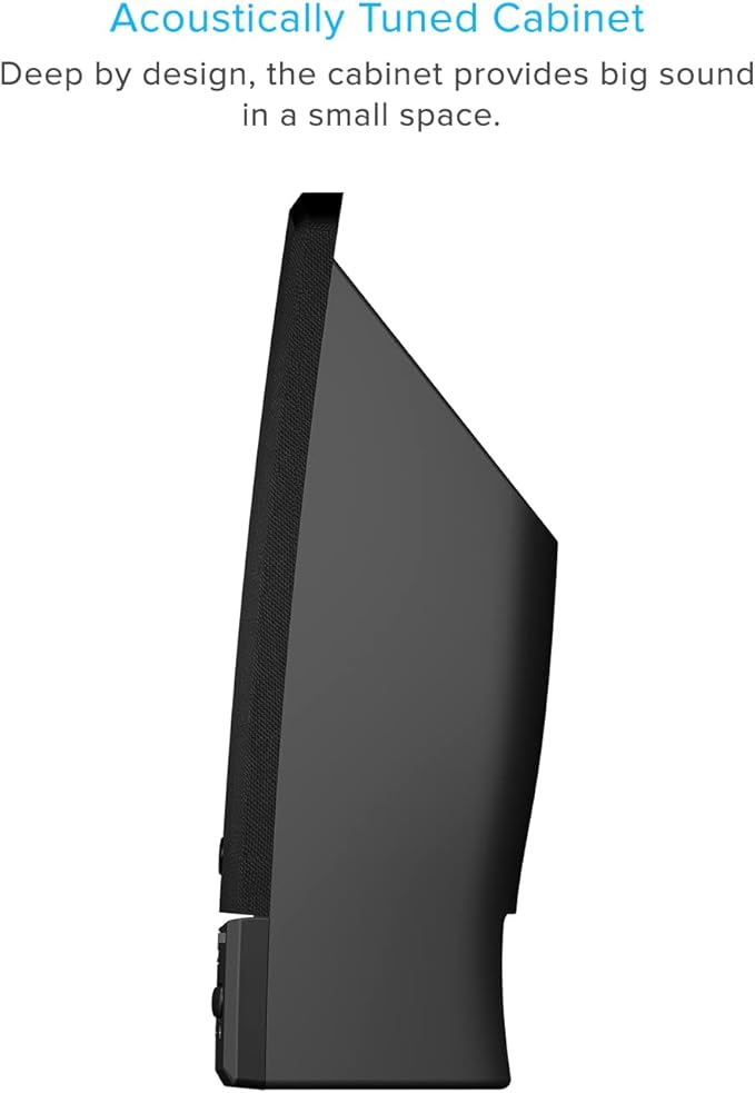 Cyber Acoustics CA-2014USB 2.0 Multimedia Desktop Computer Speakers, Compatible with USB C or A Devices, Adapter Included