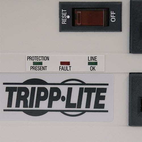 Tripp Lite IBAR6-6D Isobar 6-Outlet Surge Protector Power Strip, 6ft Cord with Right Angle Plug, Heavy-Duty Metal Housing, 3300 Joules, Lifetime Manufacturer's Warranty & $50,000 Insurance