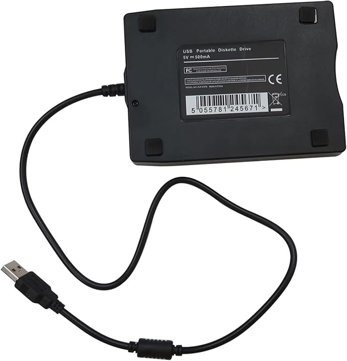 Xspeedonline Read/Write 1.44 MB 3.5-inch USB 2.0 External Floppy Disk Compatible for Windows ME / 2000 / XP/Vista / Win7 / Windows 8/8.1/10 / 11 / MAC