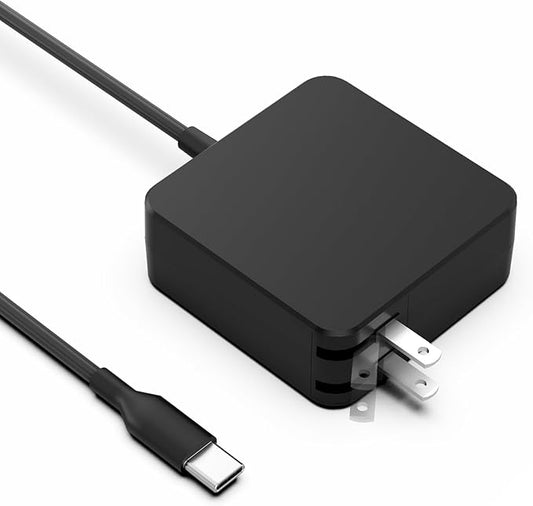 65W USB C Laptop Charger for Home, Office & Travel, Type C Adapter Compatible with MacBook Air/Pro, Dell XPS/Latitude, Lenovo ThinkPad, HP Spectre/Envy, Huawei MateBook and More