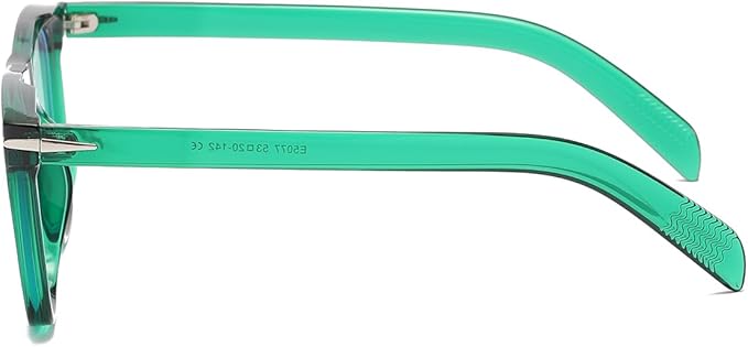 NIDOVIX Trendy Square Blue Light Blocking Glasses for Men Women, Fashion Frame Non-prescription Computer Glasses (Green)