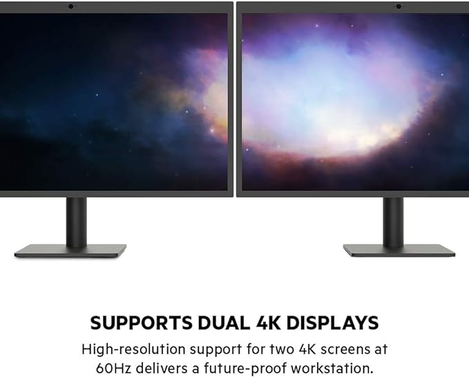 Belkin Thunderbolt 3 Dock Pro w/ Thunderbolt 3 Cable - USB-C Hub - USB-C Docking Station for MacOS & Windows, Dual 4K @60Hz, 40Gbps Transfer Speed, 85W Upstream Charging, w/ Ethernet, SD & Audio Ports