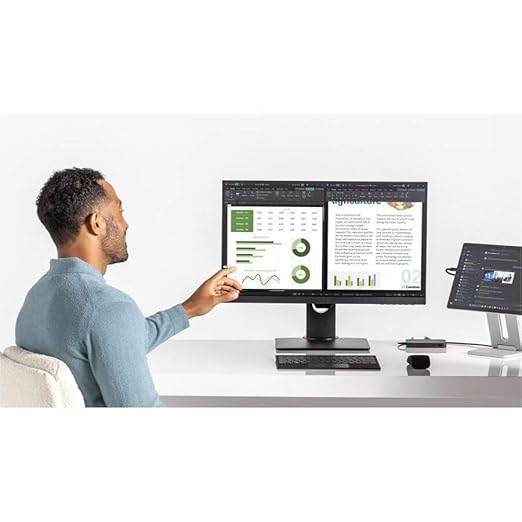 Microsoft Surface USB4 Dock – Gigabit Ethernet, USB C to 2xUSB-C/1xUSB-A/HDMI (65W Power Delivery) - Black