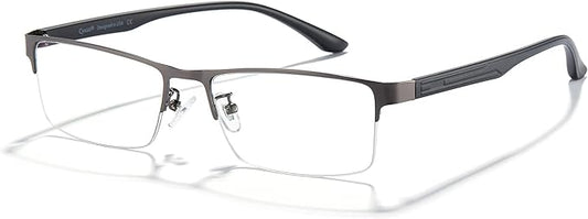 Cyxus Blue Light Blocking Glasses for Men Woman Semi Rim Computer Gaming Office Study Eyeglasses with UV Protection 8001