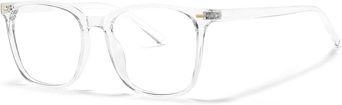Oversized Square Blue Light Blocking Glasses for Women Men, Anti-Fatigue Computer Monitor Glasses Reduce Eye Strain