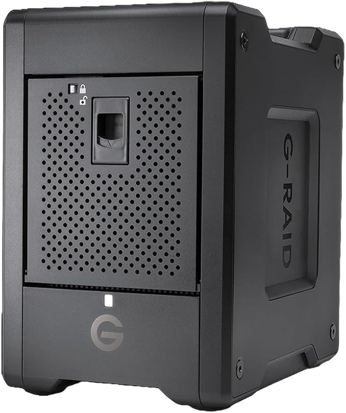 SanDisk Professional G-RAID Shuttle 4-Bay Thunderbolt 3 RAID Array with 80TB (4x 20TB) Removable HDD
