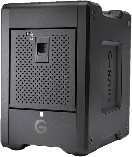 SanDisk Professional G-RAID Shuttle 4-Bay Thunderbolt 3 RAID Array with 80TB (4x 20TB) Removable HDD