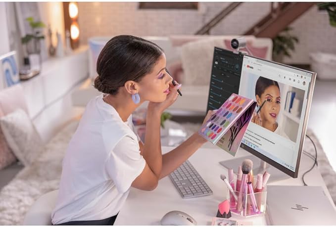 HP 970 Programmable Wireless Keyboard (Silver) - Bluetooth & 2.4 GHz Wireless Multi-Device Connectivity - USB-C Rechargeable Battery - 24 Programmable Keys - Works with Windows & MacOS (3Z729AA#ABA)