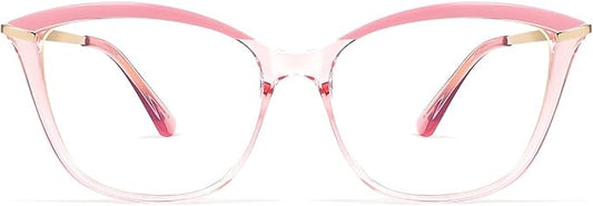 FEISEDY Blue Light Blocking Glasses Computer Glasses Women Men Cateye TR90 Frame B2772