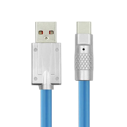 NFHK Blue USB4 Type C Male to Female 240W Power 40Gbps Data 8K Video Adapter Low Profile Left Right Angled for NS Phone Laptop