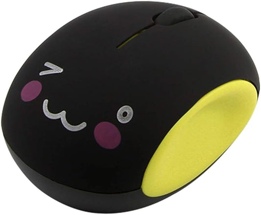 3C Light 2.4GHz Wireless Cute Small Silent Portable Mini Rechargeable Optical Mice - 3 Button Cordless Mouse for Laptop, Desktop, PC & Notebook (Yellow)