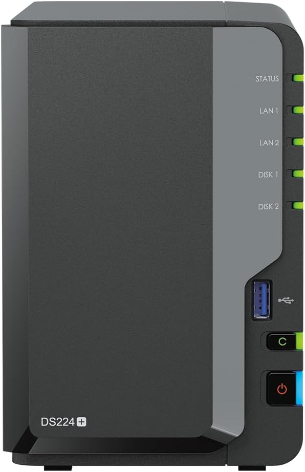 Synology DS224+ 2 Bay NAS Desktop: Efficient Storage Solution