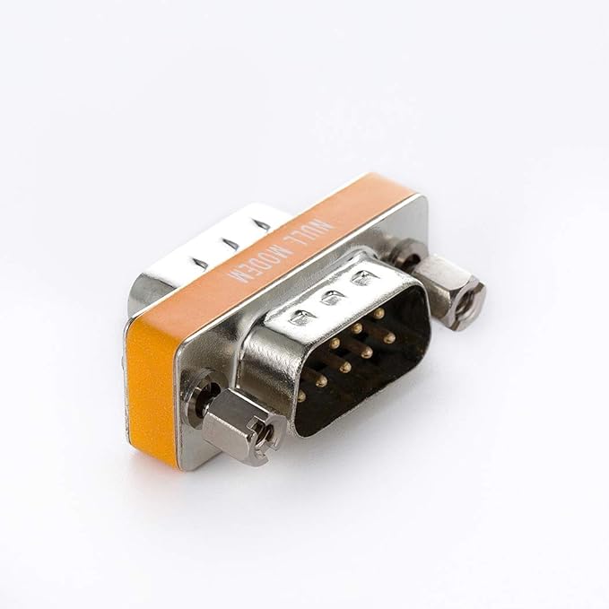 DB9 Null Modem Adapter Male to Male 5 Pack