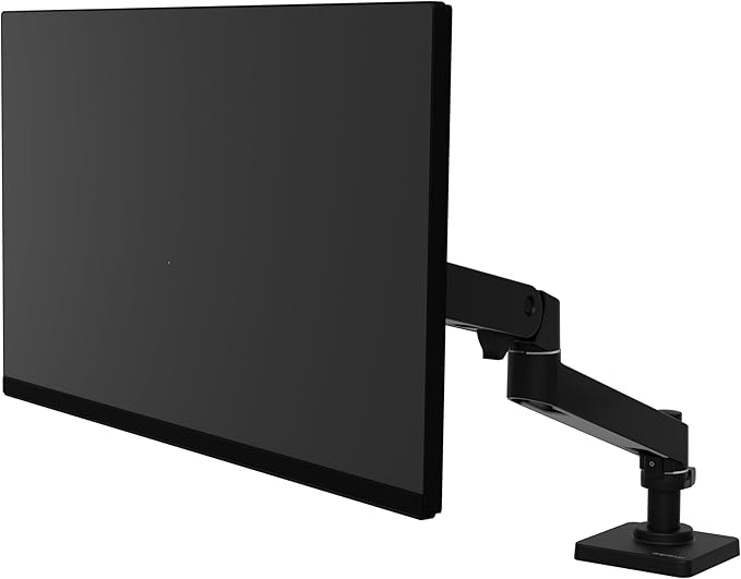 Ergotron – Upgraded LX Pro Premium Monitor Arm, Single Monitor Desk Grommet Mount – fits Flat Curved Ultrawide Computer Monitors up to 34 Inches, 4 to 22 lbs, VESA 75x75mm or 100x100mm – Black