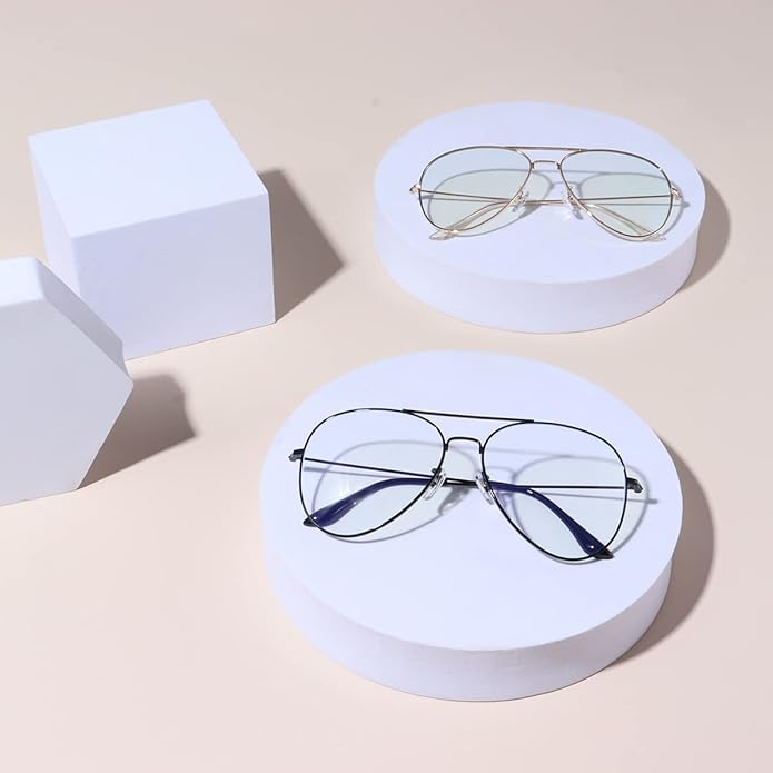 Dollger Blue Light Blocking Glasses women Anti Glare UV Filter Computer Gaming Glasses Retro matal square Eyeglasses Frame