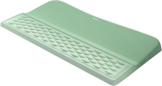 MOSISO Keyboard Stand with Wrist Rest, Ergonomic Keyboard Riser with Wrist Rest Support Pad, Non-Slip Base Pain Relief & Easy Typing Cushion with Massage Memory Foam for Home Office, Mint Green
