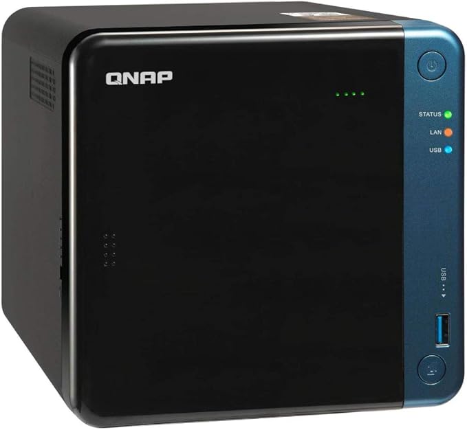 QNAP Turbo NAS TS-453Be NAS Storage System Including Intel J3455 Quad Core CPU, 8GB DDR3L RAM, 2TB SSD Storage, RAID, Intel HD Graphics